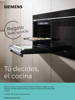 HR776G1B1, Horno con vapor Regalo Raíles